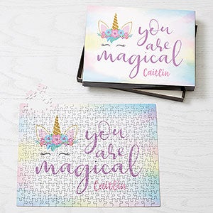 Magical Unicorn Personalized Puzzle - 252 Pieces - 30857-252