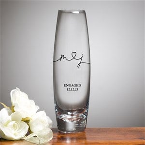 Drawn Together By Love Personalized Printed Bud Vase - 30887