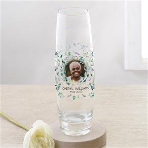 Serene Memorial Personalized Printed Photo Bud Vase - 30888