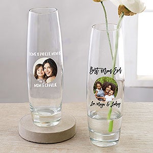 Photo Message for Mom Personalized Printed Bud Vase - 30891