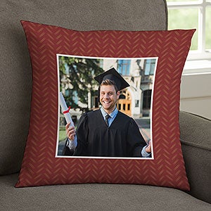 All About The Grad Personalized 14x14 Throw Pillow - 30914-S