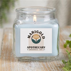 Personalized Logo Scented Glass Candle Jar 10 oz. Linen Candle Jar - 30921-10WC