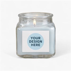 Personalized Logo Scented Glass Candle Jar 10 oz. Linen Candle Jar - 30921-10WC