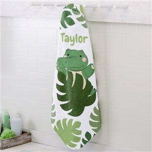 Jolly Jungle Alligator Personalized Baby Hooded Towel - 30930-A