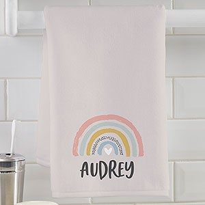 Boho Rainbow Personalized Hand Towel - 30943