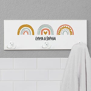 Boho Rainbow Personalized Towel Hook - 30954