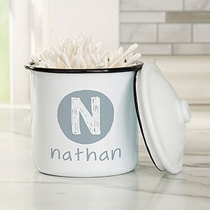 Youthful Name Personalized Enamel Jar with Lid - Small - 30991-S