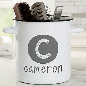 Youthful Name Personalized Enamel Jar Accessory Holder - 30991-U