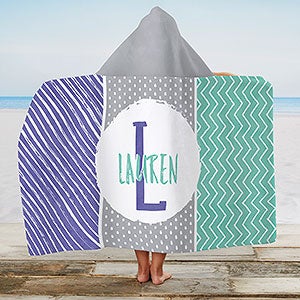 Yours Truly Personalized Kids Hooded Beach & Pool Towel - 31001