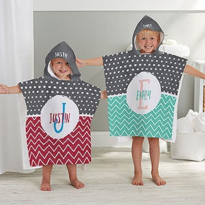 Yours Truly Personalized Kids Poncho Bath Towel - 31002