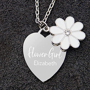 Flower Girl Personalized Necklace - 31008