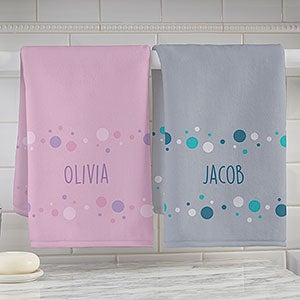 Bubbles Personalized Hand Towel - 31020