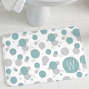 Stencil Polka Dots Personalized Foam Bath Mat - 31033