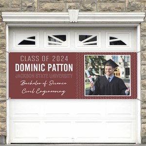 All About The Grad Personalized Photo Banner - 45x108 - 31064-L