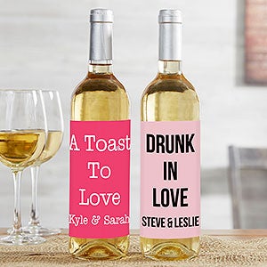 Expressions Valentines Day Personalized Wine Bottle Label - 31074