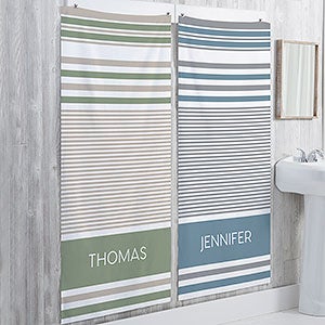 Turkish Stripes Personalized 35x72 Bath Towel - 31096-L