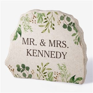 Laurels of Love Personalized Standing Garden Stone - 31124