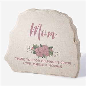 Floral Special Message Personalized Standing Garden Stone - 31127