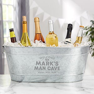 Man Cave Personalized Oval Beverage Tub - 31139