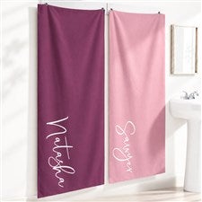 Trendy Script Personalized 30x60 Bath Towel - 31141