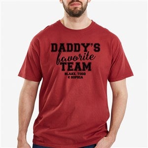 Dads Favorite Team Personalized Hanes® ComfortWash™ Adult T-Shirt - 31157-CWT