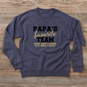 Grandpas Favorite Team Personalized Hanes® Adult ComfortWash™ Sweatshirt - 31160-CWS