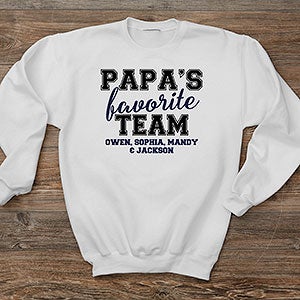 Grandpas Favorite Team Personalized Hanes Adult Crewneck Sweatshirt - 31160-S
