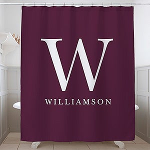 Chic Monogram Personalized Shower Curtain - 31162