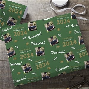 Graduating Class Of Personalized Photo Wrapping Paper Sheets - 31189-S