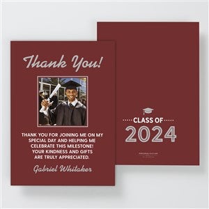 Graduating Class Of Personalized Thank You Cards - Premium - 31194-P