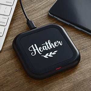 Laurel Personalized LED Wireless Charging Pad - 31198