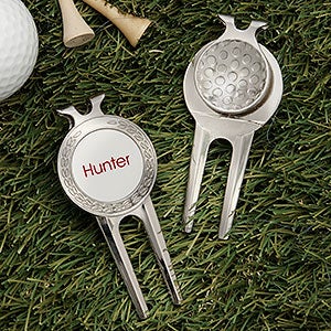 Classic Celebrations Personalized Divot Tool, Ball Marker & Clip - 31201