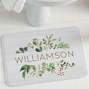 Spring Greenery Personalized Foam Bath Mat - 31210