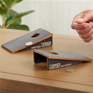 Personalized Mini Cornhole Game - Black Stain - 31215-B