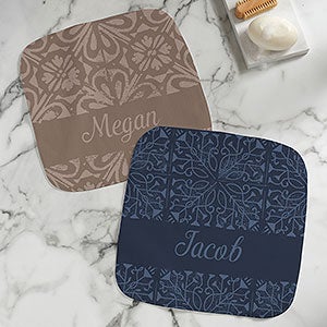 Stamped Pattern Personalized Washcloth - 31220