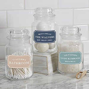 Family Market Personalized Glass Storage Jar - 31245