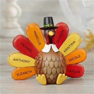 Thankful Turkey Personalized 3-D Resin Shelf Sitter - 31261