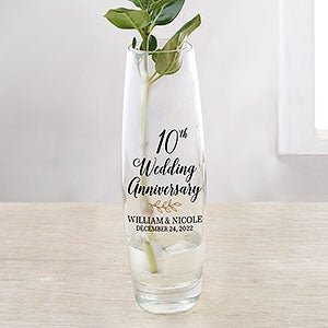 Anniversary Personalized Printed Bud Vase - 31278 Anniversary Personalized Printed Bud Vase - 31278