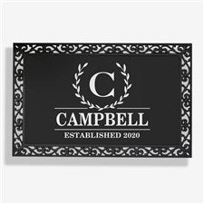 Laurel Wreath Personalized Monogram Doormat 20x35 - 31282-M