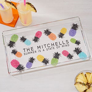 Pineapple Party Personalized Acrylic Serving Tray - 31286