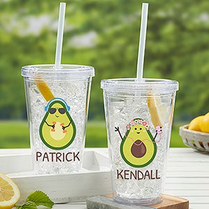 Create Your Own Avocado Personalized 17 oz. Acrylic Insulated Tumbler - 31287