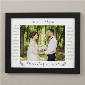 Wedding Vows Personalized Horizontal Matted Frame 11x14 - 31315H-11x14