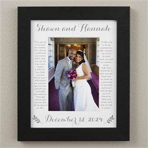 Wedding Vows Personalized Vertical Matted Frame 8x10 - 31315V-8x10
