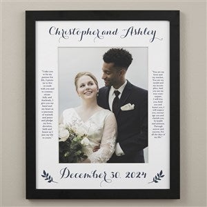 Wedding Vows Personalized Vertical Matted Frame 16x20 - 31315V-16x20