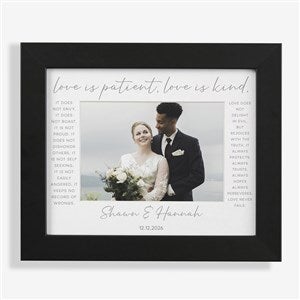 Love Is Patient Personalized Horizontal Matted Frame - 8x10 - 31316H-8x10