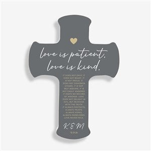 Love Is Patient Personalized Wedding Cross- 8x12 - 31318
