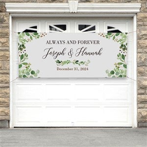 Laurels of Love Personalized Wedding Banner - 30x72 - 31319-M