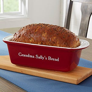 Personalized Classic Loaf Pan - Red - 31334R-L