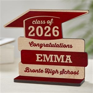 Graduation Personalized Red Wood Keepsake - 31364-R