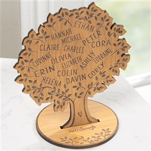 Family Tree Of Life Personalized Natural Wood Keepsake - 31365-N